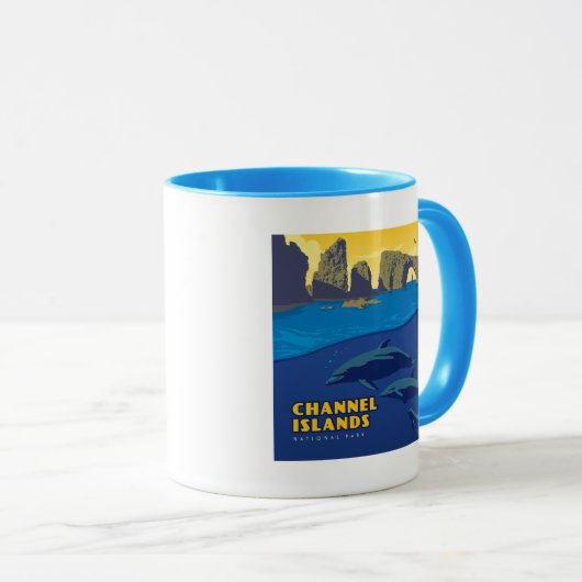 Dolfijnen in het Nationaal Park van de Kanaaleilan Mok (Voorkant rechts)