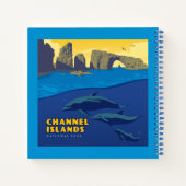 Dolfijnen in het Nationaal Park van de Kanaaleilan Notitieboek (Achterkant)