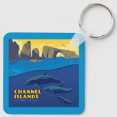 Dolfijnen in het Nationaal Park van de Kanaaleilan Sleutelhanger (Achterkant)