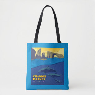 Dolfijnen in het Nationaal Park van de Kanaaleilan Tote Bag