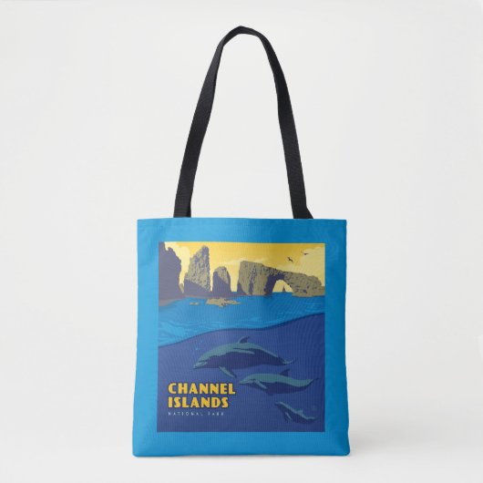 Dolfijnen in het Nationaal Park van de Kanaaleilan Tote Bag (Voorkant)