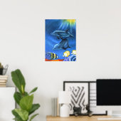 Dolfijnen in het Poster Ocean II (Thuiskantoor)