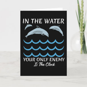 Dolfijnen in het water kaart