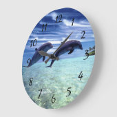 Dolfijnen in het wild grote klok (Hoek)