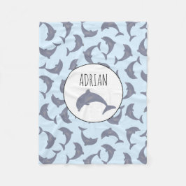 Dolfijnen in het Zee Patroon Fleece Deken