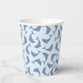 Dolfijnen in het Zee Patroon Papieren Bekers (Links)