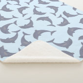 Dolfijnen in het Zee Patroon Sherpa Deken (3/4)