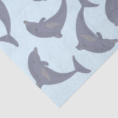 Dolfijnen in het Zee Patroon Tissuepapier (Detail)