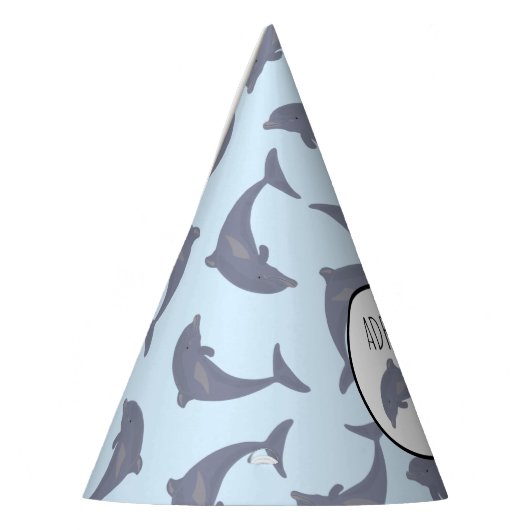 Dolfijnen in het Zee Pattern Birthday Party Feesthoedjes (Links)
