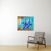 Dolfijnen in oceaan met een prachtig koraalrif-ont wandkleed (In Situ (horizontaal))