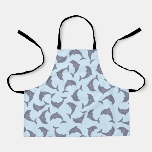 Dolfijnen in Zee Patroonkunstenaar of Keuken Schort (Voorkant)
