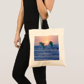 Dolfijnen in zonsopgang tote bag (Voorkant (product))