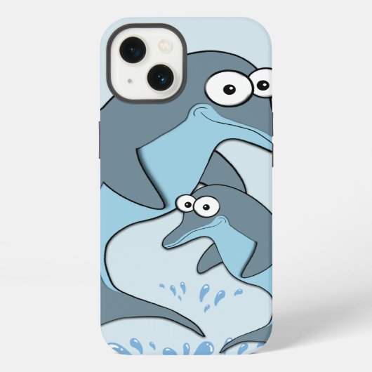 Dolfijnen iPhone Hoesje (Achterkant)
