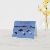 Dolfijnen Kaart (Gele Bloem)