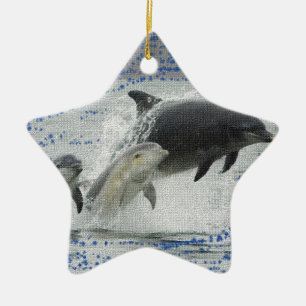 Dolfijnen Keramisch Ornament