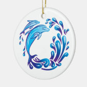 Dolfijnen Keramisch Ornament (Links)