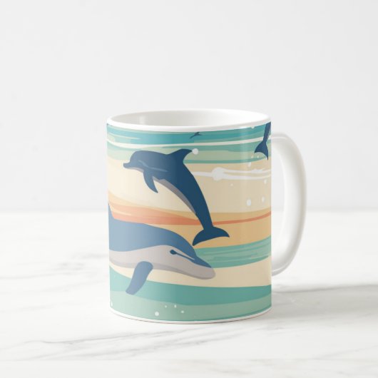 Dolfijnen Koffiemok (Voorkant rechts)