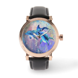 Dolfijnen Koppel Horloge