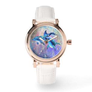 Dolfijnen Koppel Kijkt Valentijnsdag Cadeau Horloge