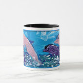 Dolfijnen "Kunst van kinderen" Mok (Midden)