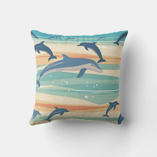 Dolfijnen Kussen (Achterkant)