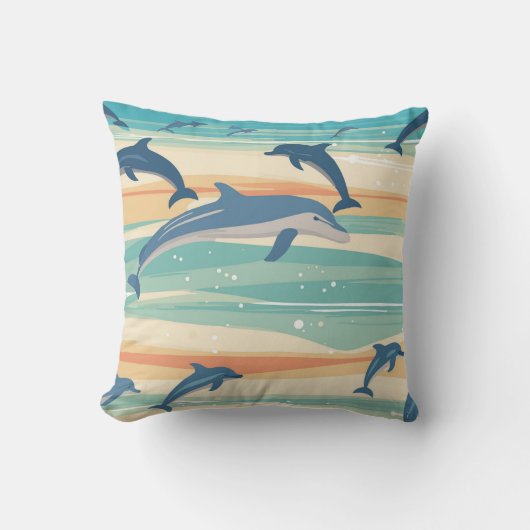 Dolfijnen Kussen (Voorkant)