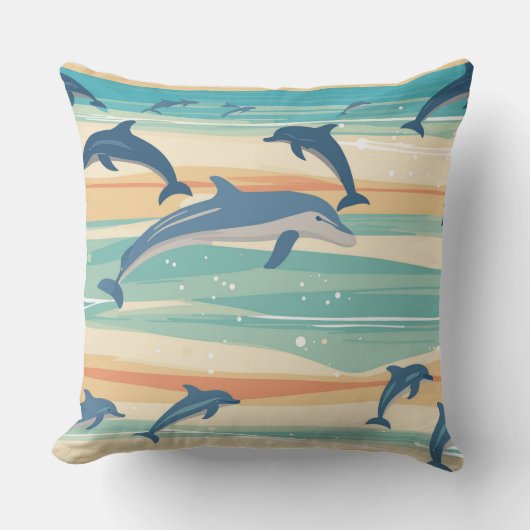 Dolfijnen Kussen (Voorkant)