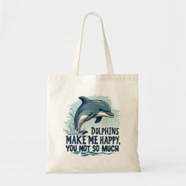 Dolfijnen maken me gelukkig tote bag
