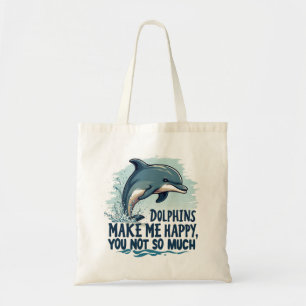 Dolfijnen maken me gelukkig tote bag