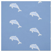 dolfijnen met blauw effect stof (Swatch)