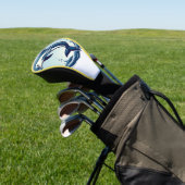 Dolfijnen oceaan golf luxe lederen ontwerp golfheadcover (Insitu)