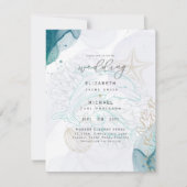 Dolfijnen Oceaanleven Strand Groenblauwe Trouw Uit Kaart (Voorkant)