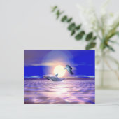 Dolfijnen omleiding - Twee dolfijnen springen Briefkaart (Staand voorkant)