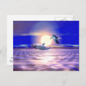 Dolfijnen omleiding - Twee dolfijnen springen Briefkaart (Voorkant / Achterkant)