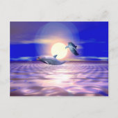 Dolfijnen omleiding - Twee dolfijnen springen Briefkaart (Voorkant)