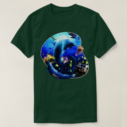 Dolfijnen Onderwater 5 T-shirt (Design voorkant)