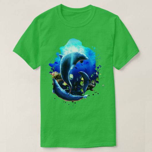 Dolfijnen Onderwater T-shirt (Design voorkant)