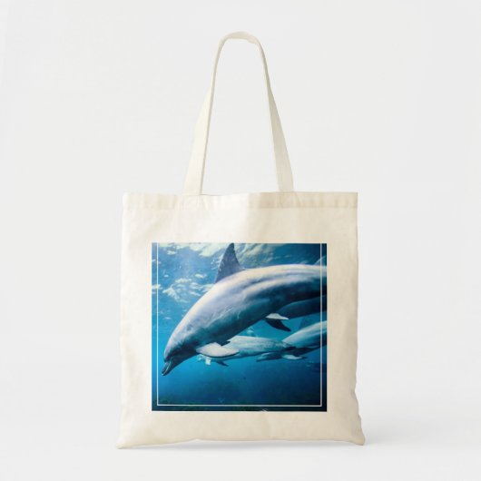 Dolfijnen Onderwater Tote Bag (Voorkant)