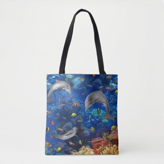 Dolfijnen Onderwatervis Tote Bag (Voorkant)