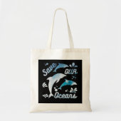 Dolfijnen / onze oceanen redden tote bag (Voorkant)