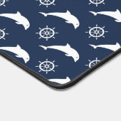 Dolfijnen op het paradepatroon bureaumat (Hoek)