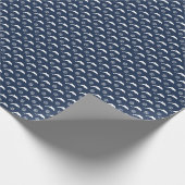 Dolfijnen op het paradepatroon cadeaupapier (Hoek)