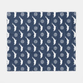 Dolfijnen op het paradepatroon fleece deken (Voorkant (Horizontaal))