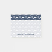 Dolfijnen op het paradepatroon | Jouw namen toevoe Post-it® Notes (Voorkant)