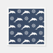 Dolfijnen op het paradepatroon servet (Voorkant)