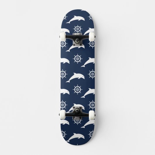 Dolfijnen op het paradepatroon skateboard (Voorkant)