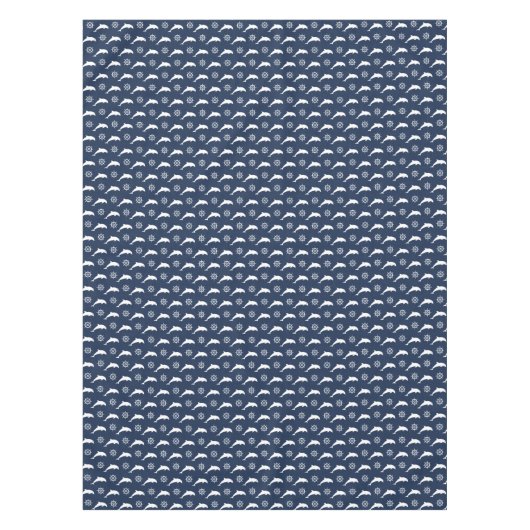 Dolfijnen op het paradepatroon tafelkleed (Voorkant)