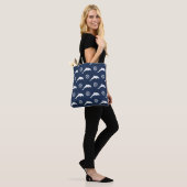 Dolfijnen op het paradepatroon tote bag (Op model)