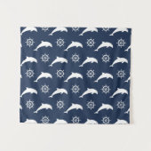 Dolfijnen op het paradepatroon wandkleed (Voorkant (horizontaal))