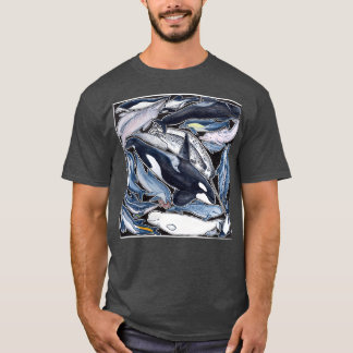 Dolfijnen orcas belugas narwhals en cif t-shirt